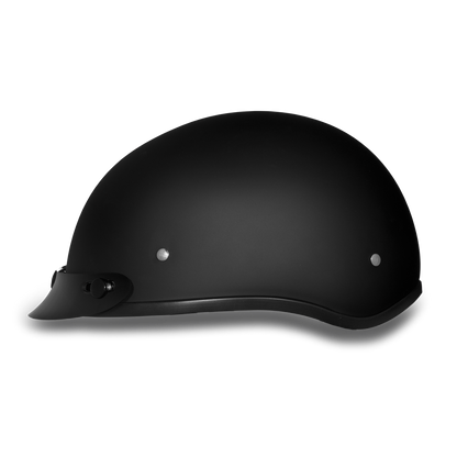D1-B DOT Approved Daytona Skull Cap Helmet – Dull Black