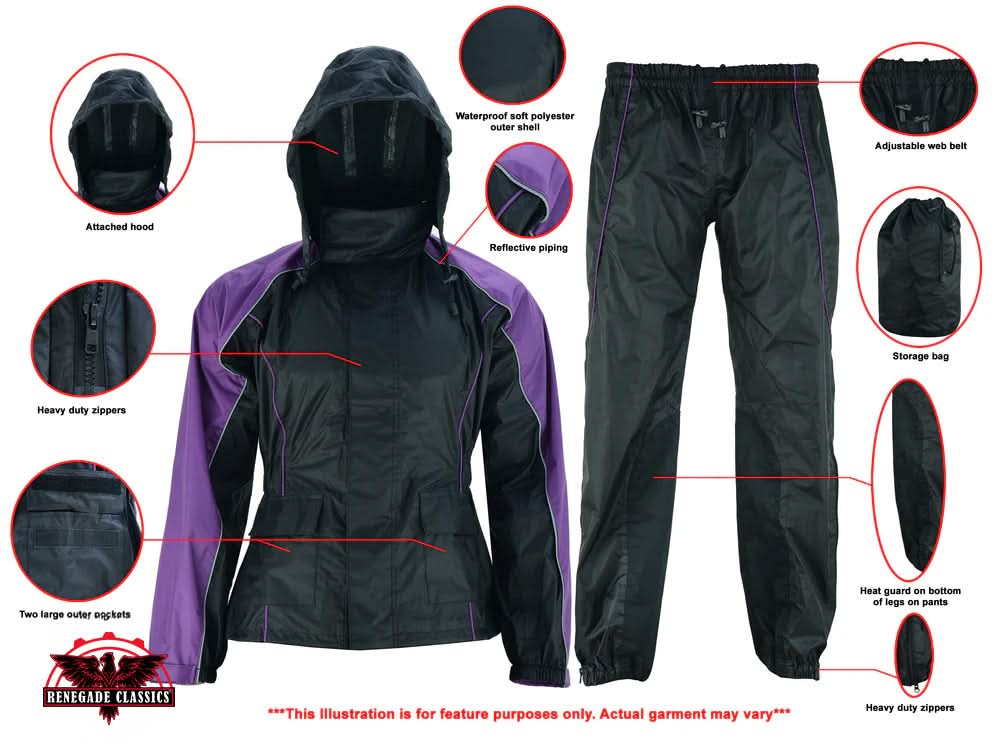 Women's Rain Suit (Purple)