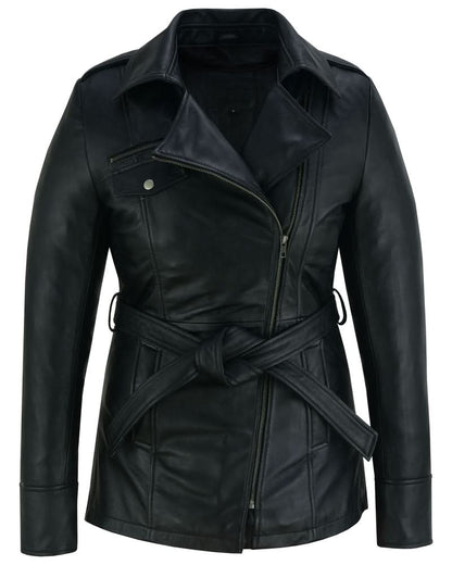 Dark Siren Women's Leather Jacket Black