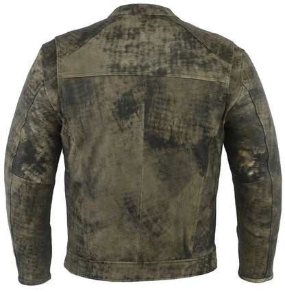 Men's Antique Brown Motorcycle Cruiser Jacket