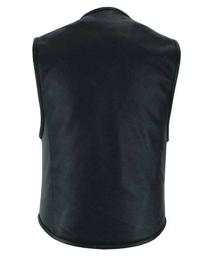 Men's Updated Perforated SWAT Team Style Vest - Black