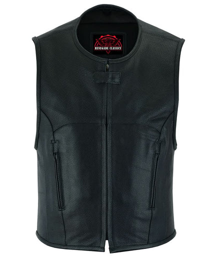 Men's Updated Perforated SWAT Team Style Vest - Black