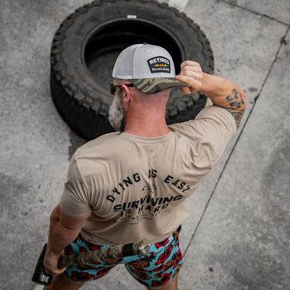 Dying is Easy. Surviving Is Hard Men's T-Shirt