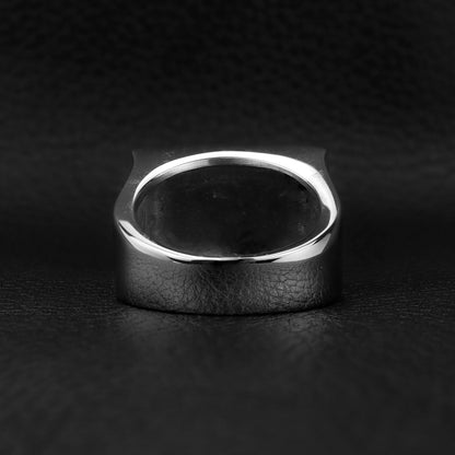 Stainless Steel Iron Order "IO" Signet Ring