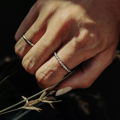 Women's Beaded Stacking Ring