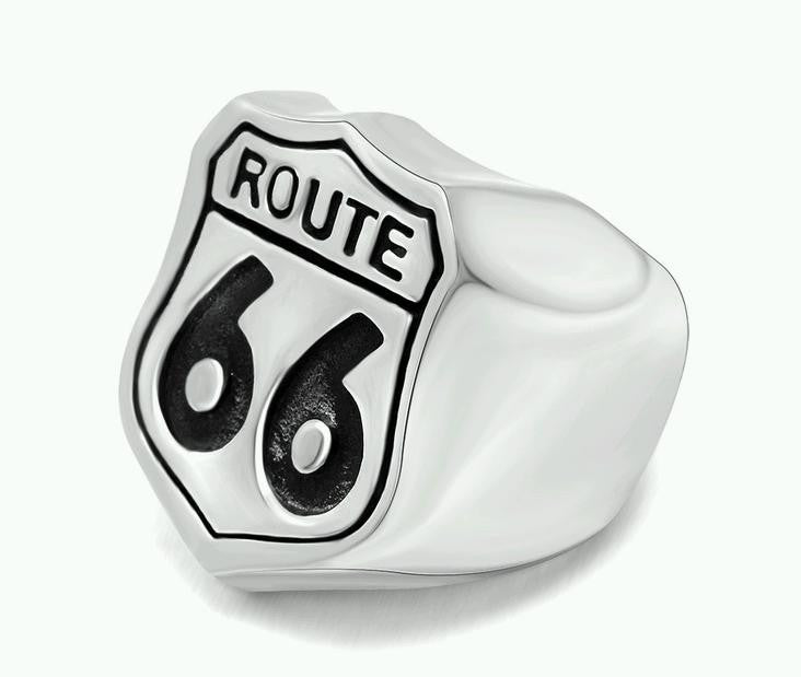 Route 66 Stainless Steel Ring - 9 - The Biker Nation - 1